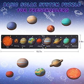Zeoddler Solar System Puzzle - Fun Learning Toy for Kids