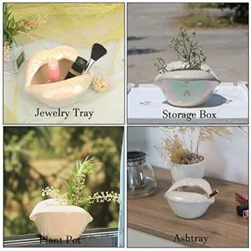 LIABI Lips Decorative Bowl for Chic Home Storage
