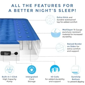 SoundAsleep Dream Series Air Mattress with ComfortCoil Technology