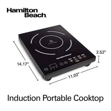 Hamilton Beach Induction Cooktop Fast Heating 1800W