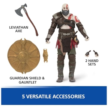 6-Inch Kratos Action Figure with Accessories for PS5 Fans