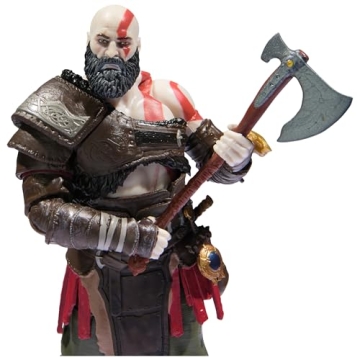 6-Inch Kratos Action Figure with Accessories for PS5 Fans