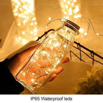 ANJAYLIA LED Fairy String Lights, 80 LED Twinkle Lights Battery Operated for Garden Home Party Weddi...