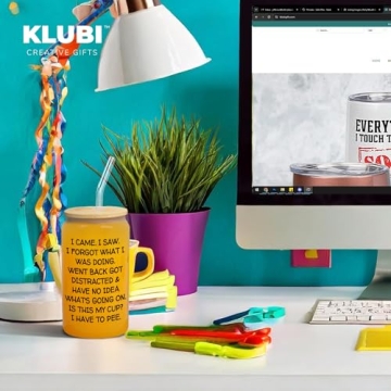 KLUBI 16oz Tumbler Funny Gift for Birthdays and More