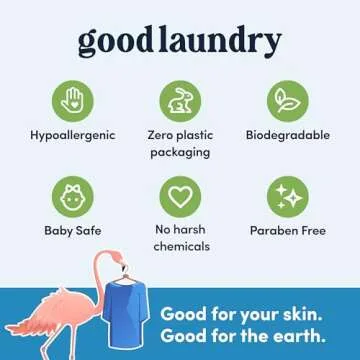 Good Laundry Detergent Sheets - Rainforest Breeze Scented (60 Loads) - Eco-Friendly Laundry Detergent Sheets, Hypoallergenic, No Plastic Jugs or Waste - Based in the USA