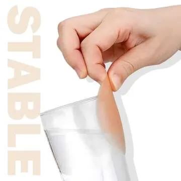 MUQU Cakes Nipple Covers Breast - No Show Pasties Reusable Women Sticky Seamless Silicone Breast Covers 2 Pairs Petals