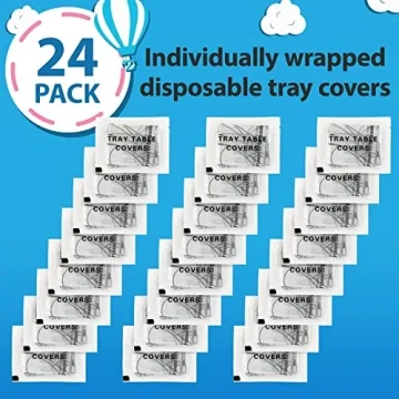 IMPRESA Disposable Airplane Tray Covers for Kids 24 Pack