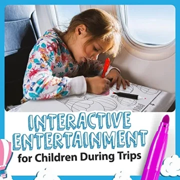 IMPRESA Disposable Airplane Tray Covers for Kids 24 Pack