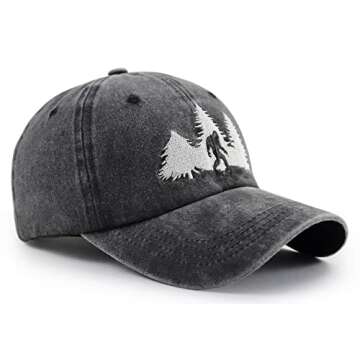 Bigfoot Gifts Baseball Cap for Believers and Adventurers