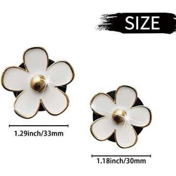 Elegant Rhinestone Daisy Car Air Vent Clips for Women