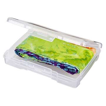 ArtBin 6946ZZ Photo & Craft Organizer 4" x 6" Box Set, [12] Plastic Storage Cases, Clear