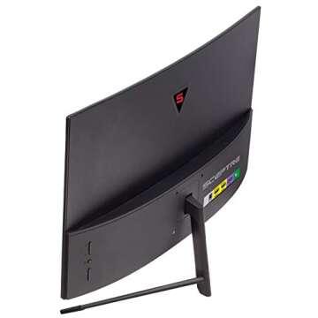 Sceptre 24-Inch FHD 1080p Curved 165Hz Gaming LED Monitor Edge-Less AMD FreeSync DisplayPort HDMI, Black (C248B-144RN)