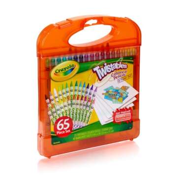Crayola Twistables Colored Pencils Set, Kids' Portable Art Case