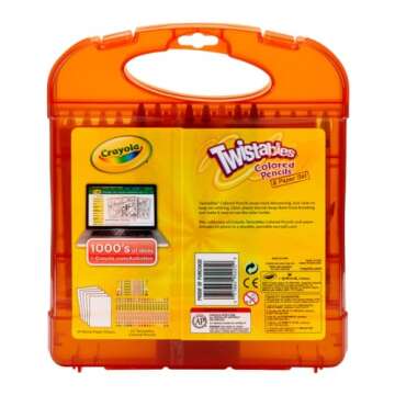 Crayola Twistables Colored Pencils Set, Kids' Portable Art Case