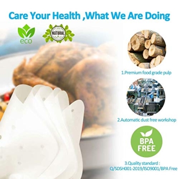 200pcs Nonstick Air Fryer Parchment Paper Sheets