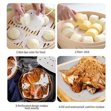 200pcs Nonstick Air Fryer Parchment Paper Sheets