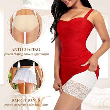Lace Anti-Chafing Slip Shorts for Women - Comfort & Style