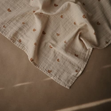mushie Muslin Baby Cloths | Eco-friendly Softness 3-Pack