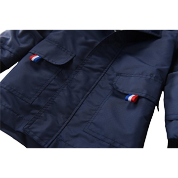 Hiheart Kids Waterproof Hooded Rain Jacket Lightweight