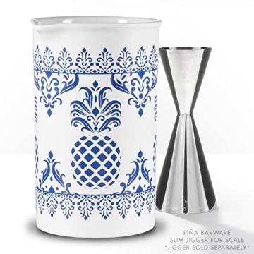 PIÑA Seamless Porcelain Cocktail Mixing Glass 600mL