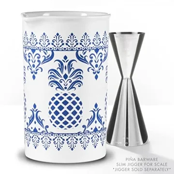 PIÑA Seamless Porcelain Cocktail Mixing Glass 600mL