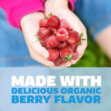 Genexa Antacid Maximum Strength Chewable Tablets | Calcium Carbonate Acid Reducer Relief for Heartburn, Acid Indigestion, & Upset Stomach | Delicious Organic Berry Flavor | 216 Tablets (3 Pack)