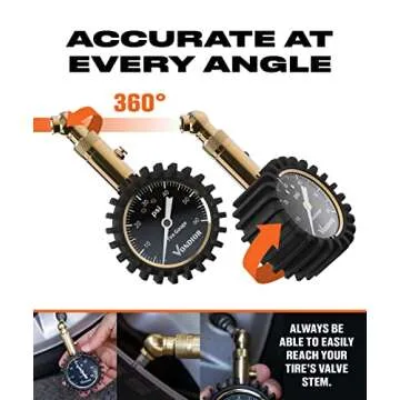Vondior Tire Pressure Gauge - Accurate & Easy to Read