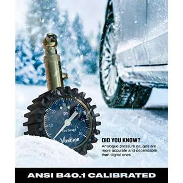 Vondior Tire Pressure Gauge - Accurate & Easy to Read