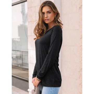 AUTOMET Women's Long Sleeve Casual Tops for All Seasons