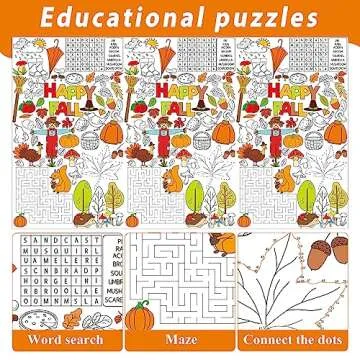 Giant Thanksgiving Fall Coloring Tablecloth - Family Fun