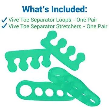 ViveSole Toe Separators - Comfort & Pain Relief for All
