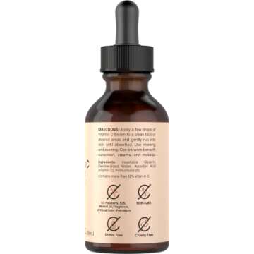 Coera Vitamin C Serum for Face | 2 oz | Hydrating Serum for Dark Spots | Paraben & SLS Free
