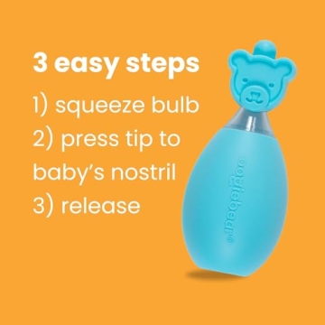 Oogiebear Baby Nasal Aspirator - Safe & Effective for Babies
