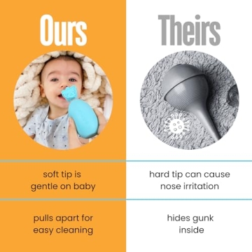 Oogiebear Baby Nasal Aspirator - Safe & Effective for Babies