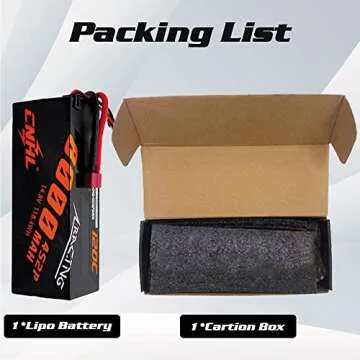 CNHL 4S Lipo Battery 8000mAh 120C 14.8V with Deans Plug Hard Case for RC Car Truck Tank Buggy Truggy Crawler Monster Racing Hobby