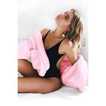 PRETTYGARDEN Women's Warm Oversized Shearling Jacket