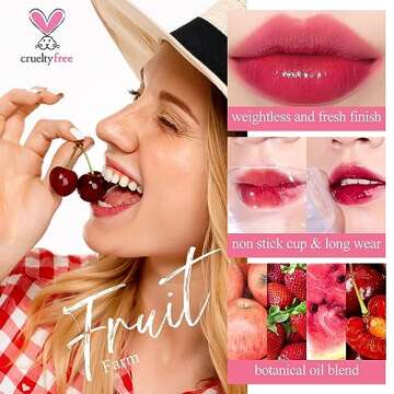 bayfree Lip Tint Stain Set, Lip Stain Long Lasting Waterproof, Lightweight, Non-sticky, Transfer-Pro...