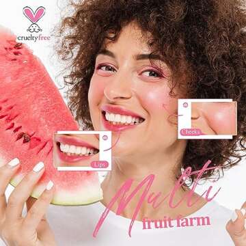 bayfree Lip Tint Stain Set, Lip Stain Long Lasting Waterproof, Lightweight, Non-sticky, Transfer-Proof, Matte Finish Lip Makeup (fruit farm)