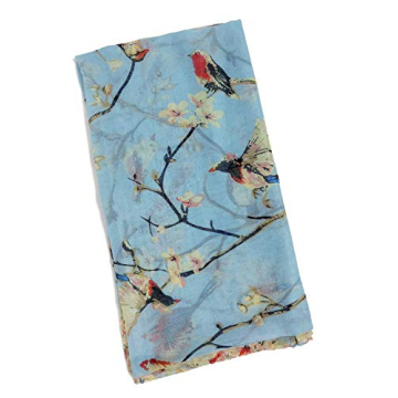 Lightweight Bird Florals Scarves for Women by GERINLY