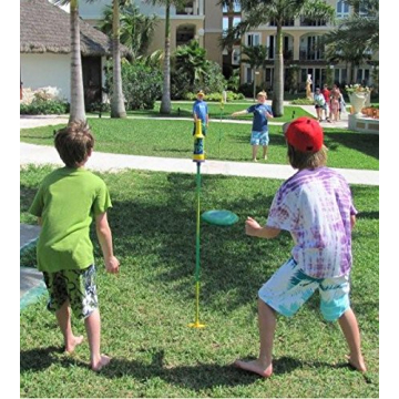 Fun Bottle Bash Disc Game Set for Outdoor Gatherings