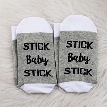 JXGZSO Stick Baby Stick IVF Socks for Transfer Day