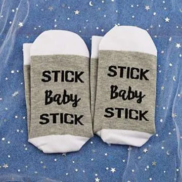 JXGZSO Stick Baby Stick IVF Socks for Transfer Day