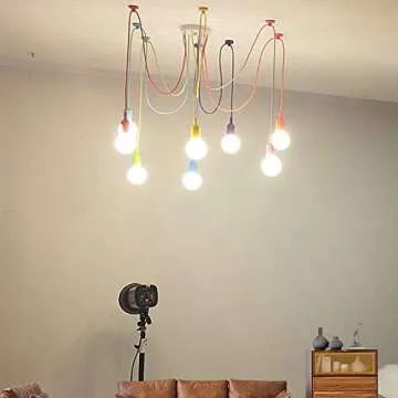 KJLARS Adjustable Ceiling Spider Lamp for Bright Spaces