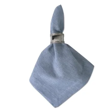 DII Chambray Oversized Napkin Set - Stylish Dining