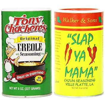 Louisiana Favorites No MSG Cajun Creole Seasoning Bundle - 8 Ounces Each