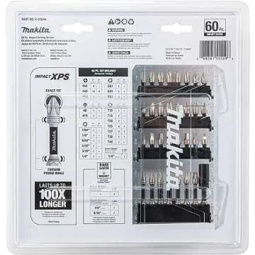 Makita E-01644 Impact XPS 60 Piece Bit Set Perfect for All Projects