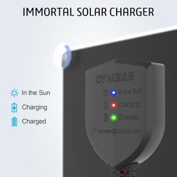 OYMSAE 30W Solar Trickle Charger for 12V Batteries