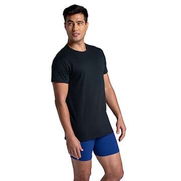 Fruit of the Loom mens Stay Tucked Crew T-shirt Underwear, Classic Fit - Assorted Colors, XX-Large U...