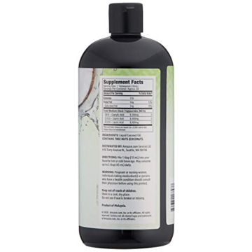 Amazon Unflavored Coconut MCT Oil 32 fl oz for Energy