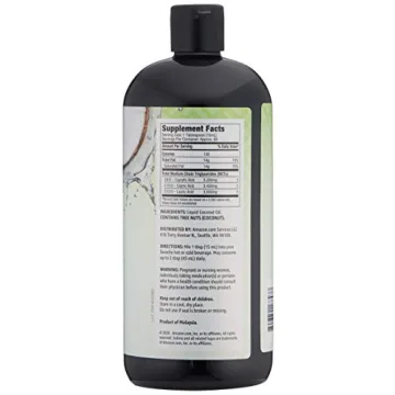 Amazon Unflavored Coconut MCT Oil 32 fl oz for Energy